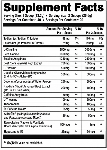 TORRENT - Premium Pre Workout - Orange Mango Paradise flavor