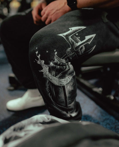 Triton Sweatpants (Black Acid Wash)