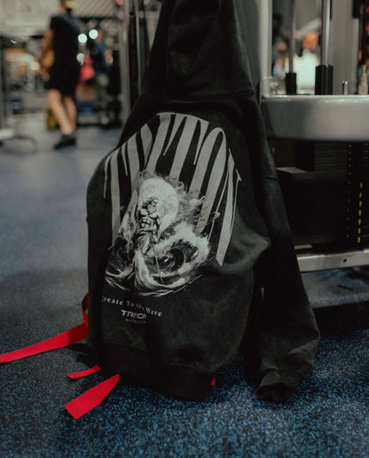 Heavyweight Triton Hoodie (Black Acid Wash)