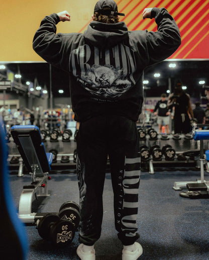 Heavyweight Triton Hoodie (Black Acid Wash)