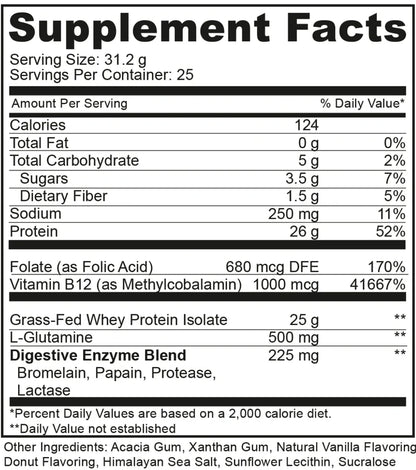 REGEN - Premium Grass-Fed Whey Protein - Frosted Vanilla Donut