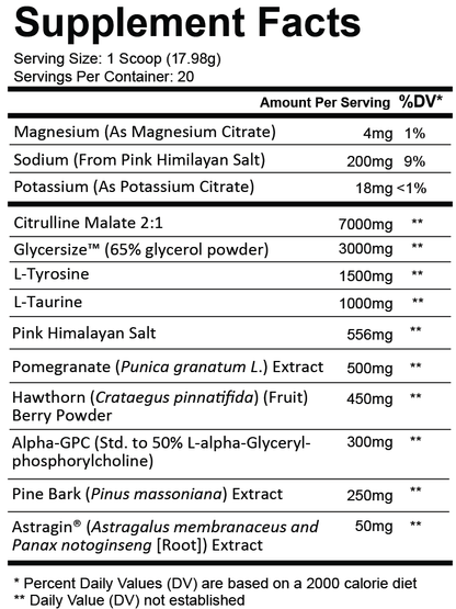 SURGE - Premium Non Stim Pre/Pump - Blueberry Coconut Lemonade