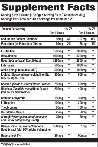 TORRENT - Premium Pre Workout - Strawberry Açaí Lemonade